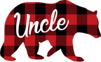 (s232-CC) Bear Family Custom Text Buffalo Plaid