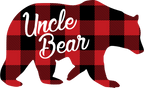 (s232-CC) Bear Family Custom Text Buffalo Plaid