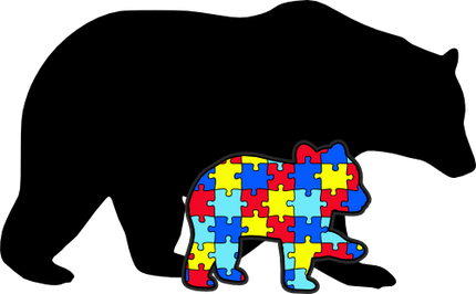 (s232-R1) Mama & Baby Bear Autism Puzzle