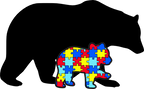 (s232-R1) Mama & Baby Bear Autism Puzzle