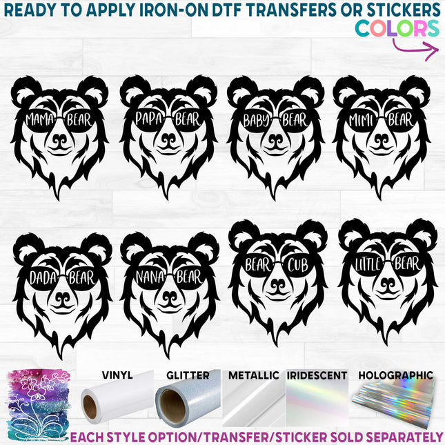 (s232-S2) Bear Head Sunglasses Mama Custom Text