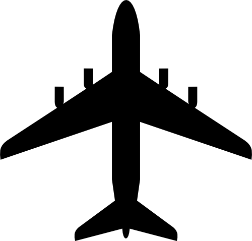 (s238-A) Airplanes Plane Silhouette