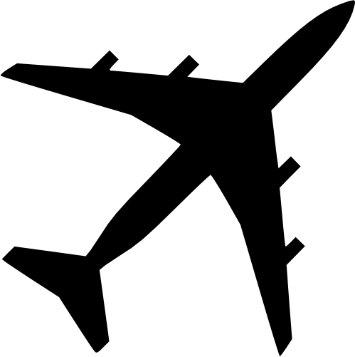 (s238-C) Airplanes Plane Silhouette