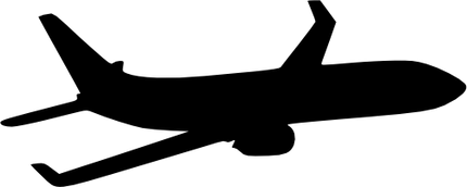 (238-D) Airplanes Plane Silhouette