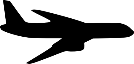 (238-G) Airplanes Plane Silhouette