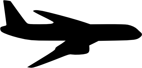 (s238-G) Airplanes Plane Silhouette