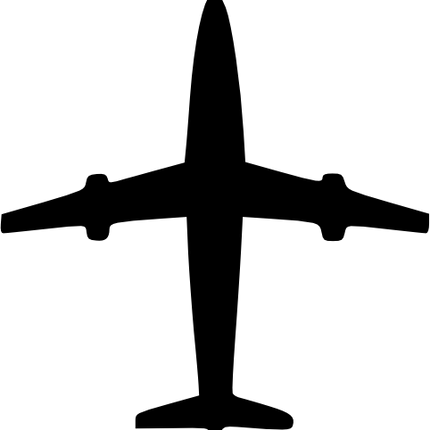 (238-H) Airplanes Plane Silhouette