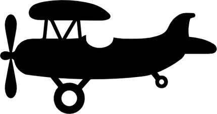 (238-J) Airplanes Plane Silhouette