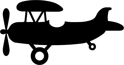 (s238-J) Airplanes Plane Silhouette