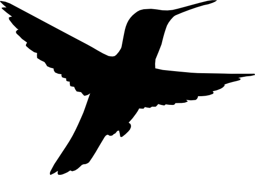 (s023-A) Hummingbird Silhouette