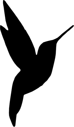 (s023-C) Hummingbird Silhouette