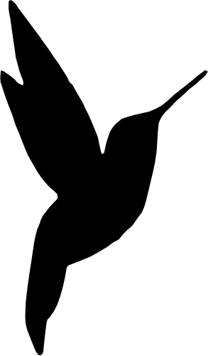 (s023-C) Hummingbird Silhouette