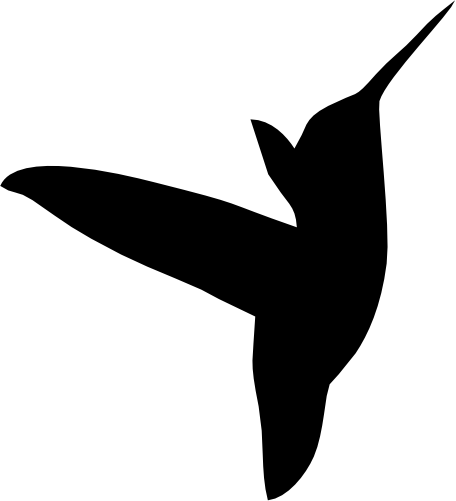 (s023-I) Hummingbird Silhouette