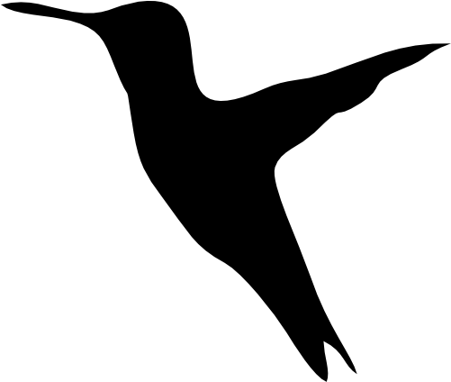 (s023-M) Hummingbird Silhouette