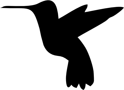 (s023-N) Hummingbird Silhouette