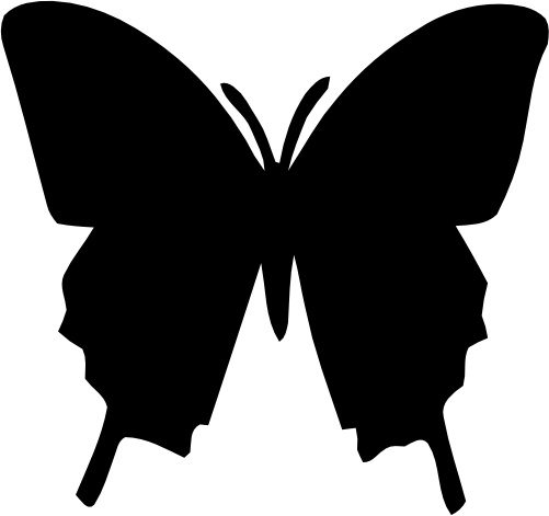 (s024-1-B) Butterfly Silhouette