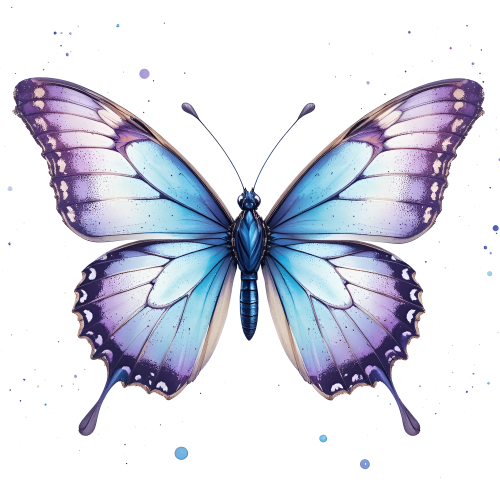 (s024-4A) Purple Butterfly
