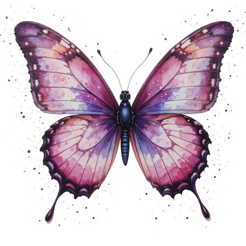 (s024-3H) Purple Butterfly