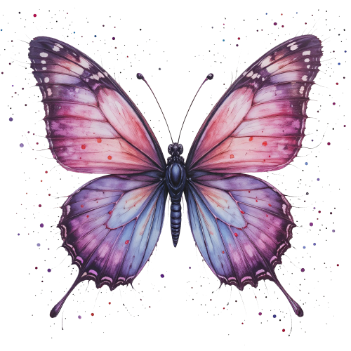 (s024-3J) Purple Butterfly