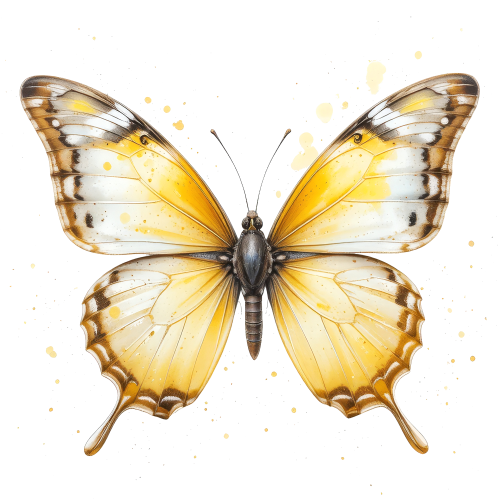 (s024-3L) Yellow Butterfly