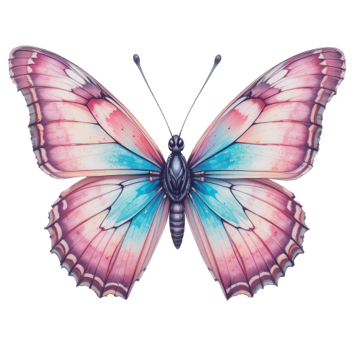 (s024-3N) Pink Butterfly