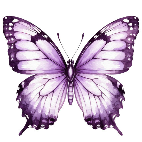 (s024-2V)  Purple Butterfly