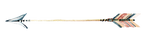 (s240-C) Watercolor Arrows Set or Single