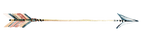(s240-C) Watercolor Arrows Set or Single