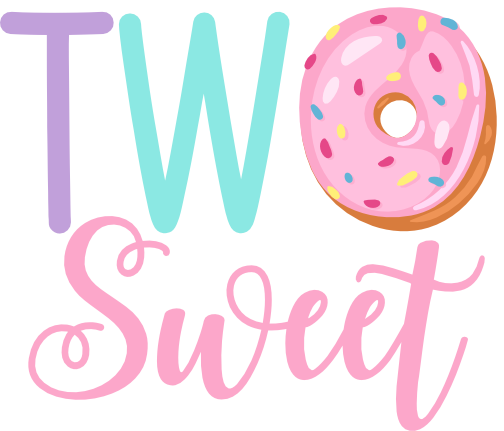 (s242-3B) Two Sweet 6 Donut Color Options
