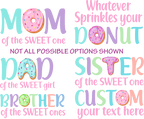 (s242-3C) Donut Family of the Sweet One Collection