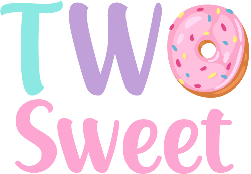 (s242-3C) Two Sweet 6 Donut Color Options