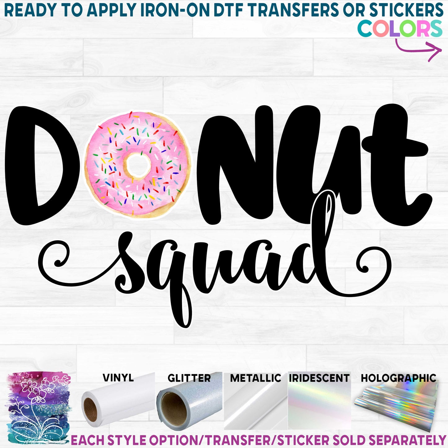 (s242-9A) Donut Squad 82 Style Options