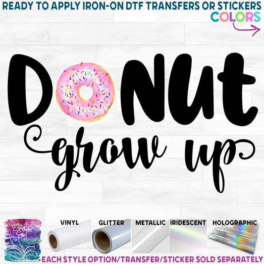 (s242-9C) Donut Grow Up 82 Style Options