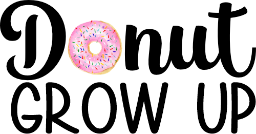 (s242-9D) Donut Grow Up Watercolor 82 Donut Style Options