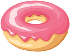 (s242) Colorful Glazed Donut
