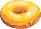 (s242) Colorful Glazed Donut