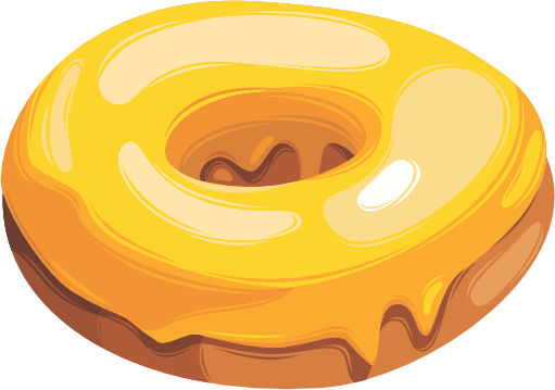 (s242) Colorful Glazed Donut