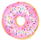(s242) Watercolor Donut with Sprinkles