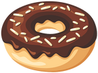 (s242) Colorful Glazed Donut Sprinkles
