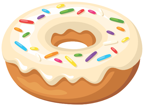 (s242) Colorful Glazed Donut Sprinkles