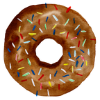 (s242) Watercolor Donut with Sprinkles