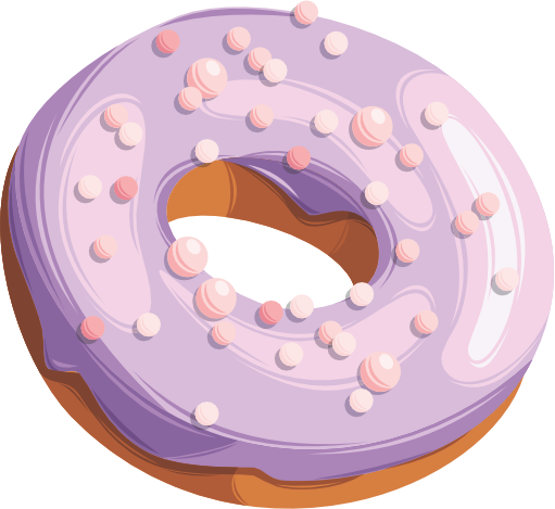 (s242) Colorful Glazed Donut Sprinkles