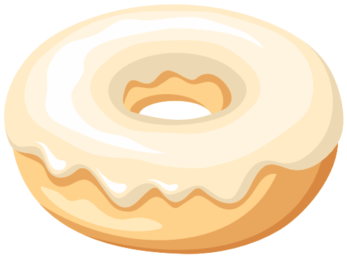 (s242) Colorful Glazed Donut