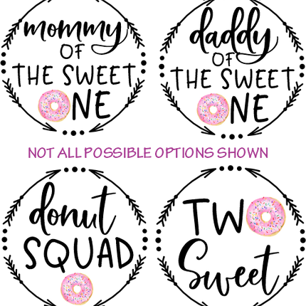 (s242-3D) Sweet One 82 Donut Style Options