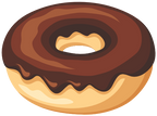 (s242) Colorful Glazed Donut