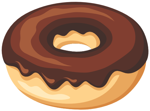 (s242) Colorful Glazed Donut