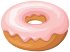 (s242) Colorful Glazed Donut