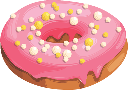 (s242) Colorful Glazed Donut Sprinkles