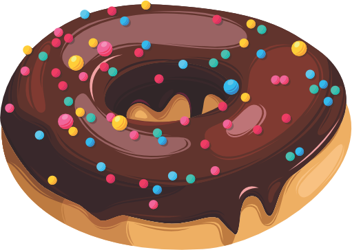 (s242) Colorful Glazed Donut Sprinkles