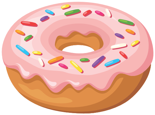 (s242) Colorful Glazed Donut Sprinkles
